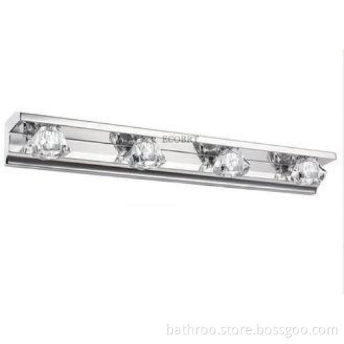 8W Crystal 4-Lights Indoor Modern Bathroom Lights with alum